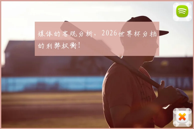 媒体的客观分析,2026世界杯分档的利弊权衡!